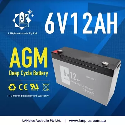 NEW 6V 12AH UPS SLA Battery 6 Volt > 7ah 9AH Solar Power Scooter Ride On Toy • $20